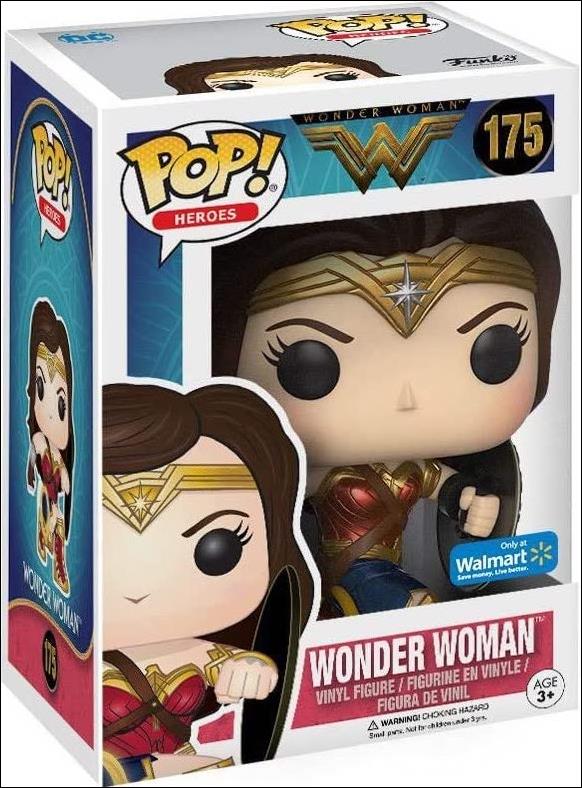 POP! Heroes figure 175 Wonder Woman (Shield) Walmart Exclusive