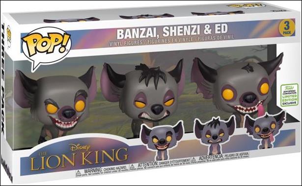 POP! Disney Multi-Packs figure nn21-B Banzai, Shenzi & Ed Spring Exclusive