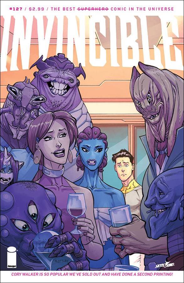 Invincible issue 127-B 2nd Printing Cover