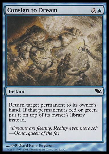Magic the Gathering: Shadowmoor (Base Set) card 32 Consign to Dream