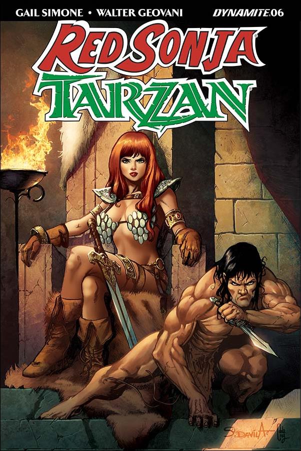 Red Sonja / Tarzan issue 6-B Sergio Davila Cover