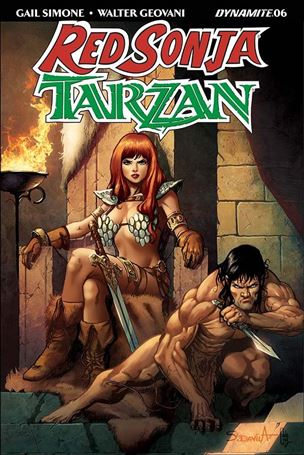 Red Sonja / Tarzan issue 6-B Sergio Davila Cover