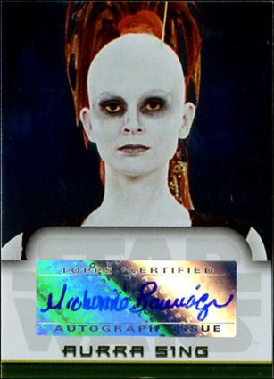 Star Wars Evolution Update Edition (Autograph Subset) card 10 Michonne Bourriague - Aurra Sing