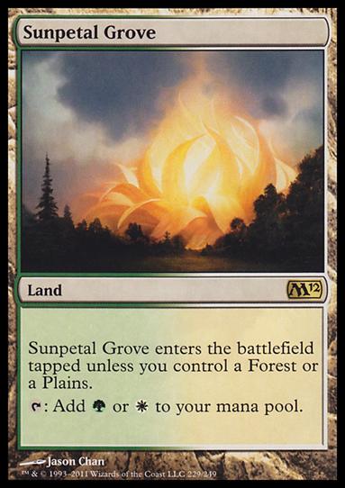 Magic the Gathering: 2012 Core Set (Base Set) card 229 Sunpetal Grove
