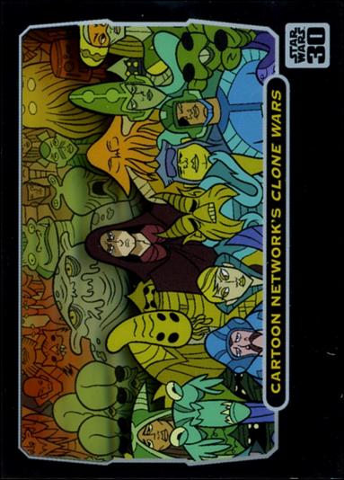 Star Wars 30th Anniversary (Animation Cel Subset) card 6 Cartoon Network's Clone Wars