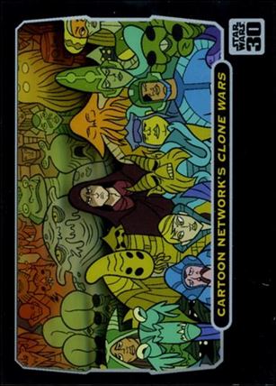 Star Wars 30th Anniversary (Animation Cel Subset) card 6 Cartoon Network's Clone Wars