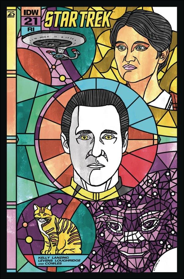 Star Trek (2022) issue 21-C J.J. Lendl Stained Glass Connecting Cover