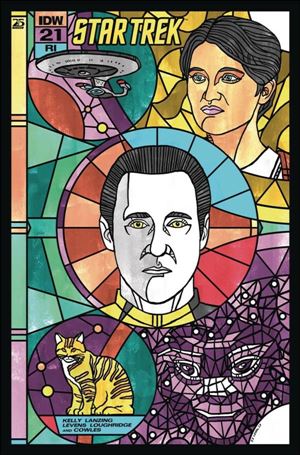 Star Trek (2022) issue 21-C J.J. Lendl Stained Glass Connecting Cover