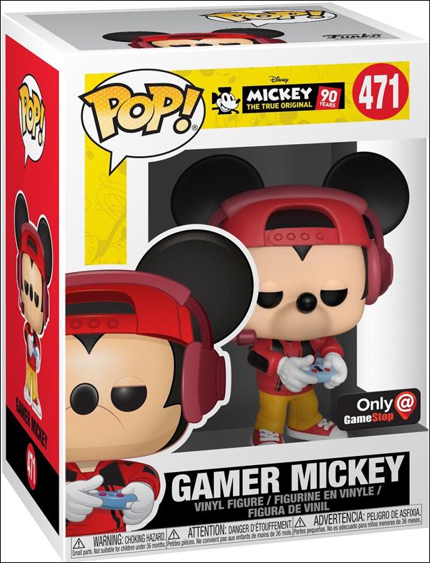 POP! Disney figure 471 Gamer Mickey GameStop Exclusive