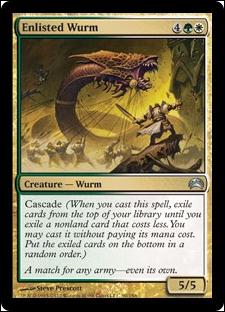 Magic the Gathering: Planechase 2012 Edition (Base Set) card 90 Enlisted Wurm