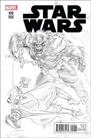 Star Wars (2015) issue 20-B Mike Mayhew 1:100 Sketch Cover
