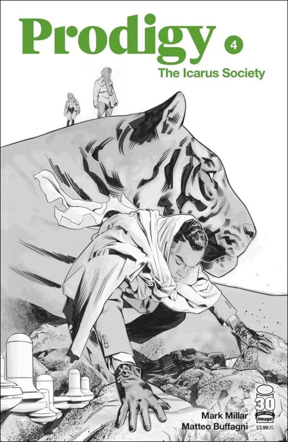 Prodigy: The Icarus Society issue 4-B Matteo Buffagni B&W Cover