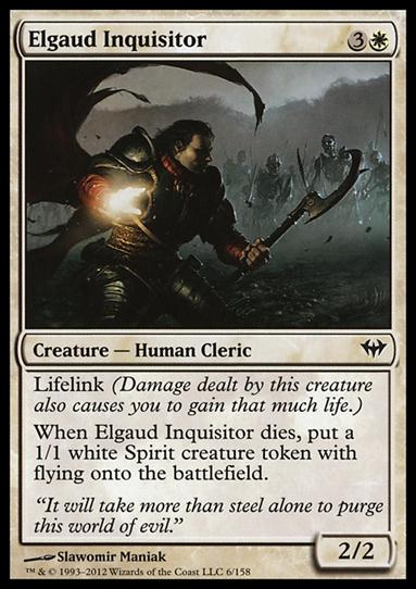 Magic the Gathering: Dark Ascension (Base Set) card 6 Elgaud Inquisitor