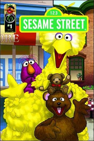 Sesame Street issue 1 Big Bird, Radar, Telly and Baby Bear Cover