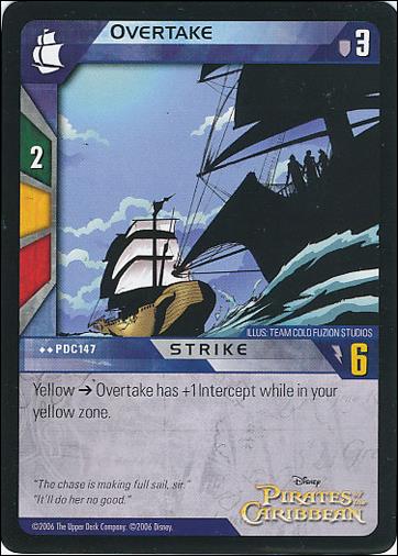 Pirates of the Caribbean - Dead Man's Chest (Base Set) card PDC147 Overtake