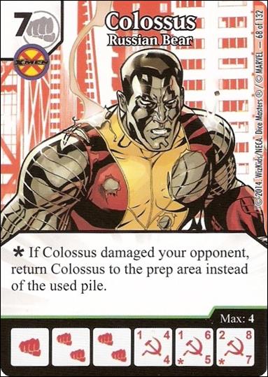 Marvel Dice Masters Avengers vs. X-Men  card 68 Colossus: Russian Bear