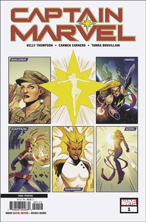Captain Marvel (2019) issue 1-T Carmen Carnero Cover (3rd Printing)