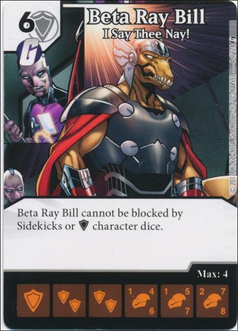 Marvel Dice Masters Guardians of the Galaxy  card 4 Beta Ray Bill: I Say Thee Nay!