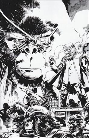 Exile on the Planet of the Apes issue 4-C Gabriel Hardman Virgin Cover