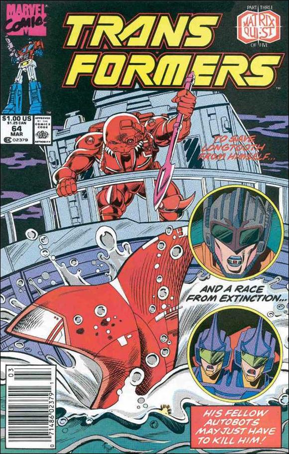 Transformers (1984) issue 64-B Newsstand Cover
