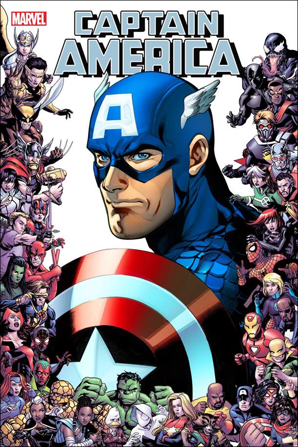Captain America (2018) issue 13-C Emanuela Lupacchino Marvel 80th Frame Cover