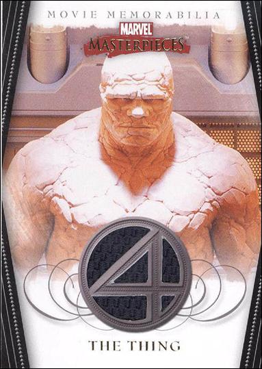 2008 Marvel Masterpieces: Series 2 (Movie Memorabilia Subset) card nn 4-B The Thing - Blue Swatch - Textured
