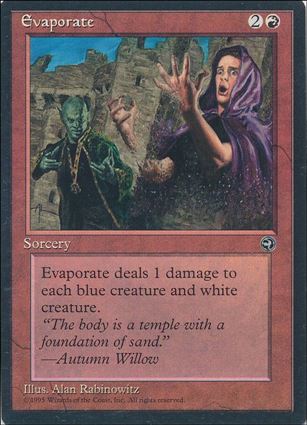 Magic the Gathering: Homelands (Base Set) card 74 Evaporate