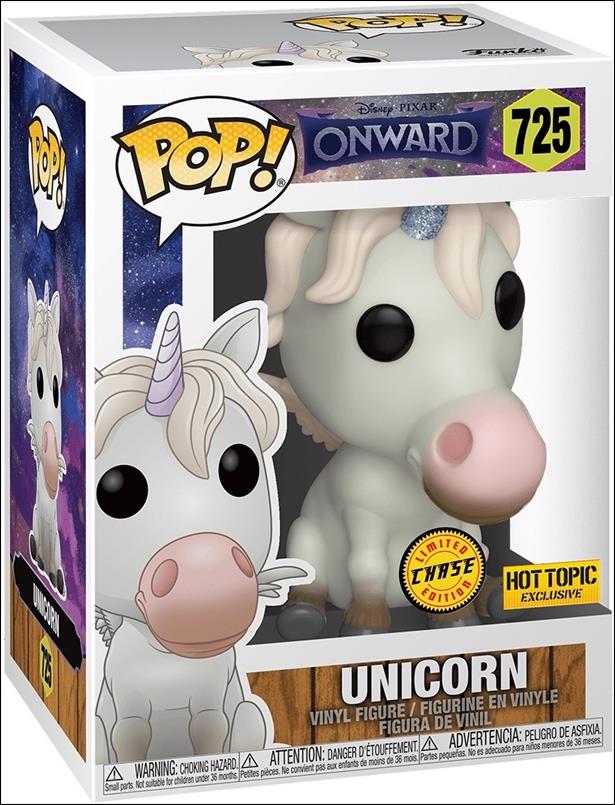POP! Disney figure 725-B Unicorn (Blue Glitter Horn) Chase Hot Topic