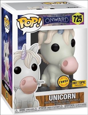 POP! Disney figure 725-B Unicorn (Blue Glitter Horn) Chase Hot Topic