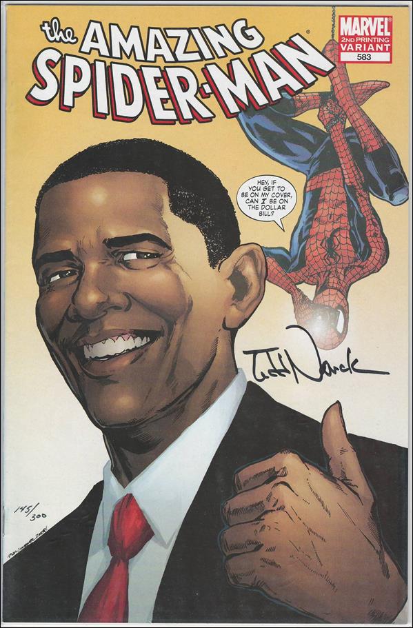 Amazing Spider-Man (1963) issue 583-L DF P Jimenez Yellow Cvr (Signed by T Nauck) 1/300