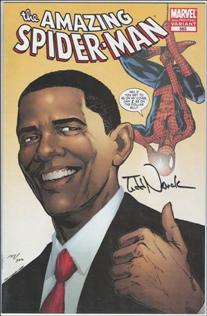 Amazing Spider-Man (1963) issue 583-L DF P Jimenez Yellow Cvr (Signed by T Nauck) 1/300