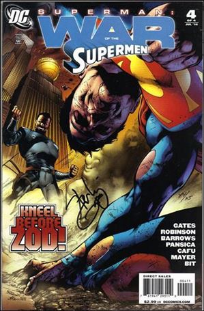 Superman: War of the Supermen issue 4-C DF Barrows Cover (Signed by Sterling Gates) 1/75