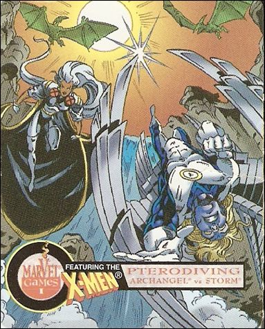 X-Men Nerds: Series 2 (Base Set) card 6 Pterodiving: Archangel vs Storm