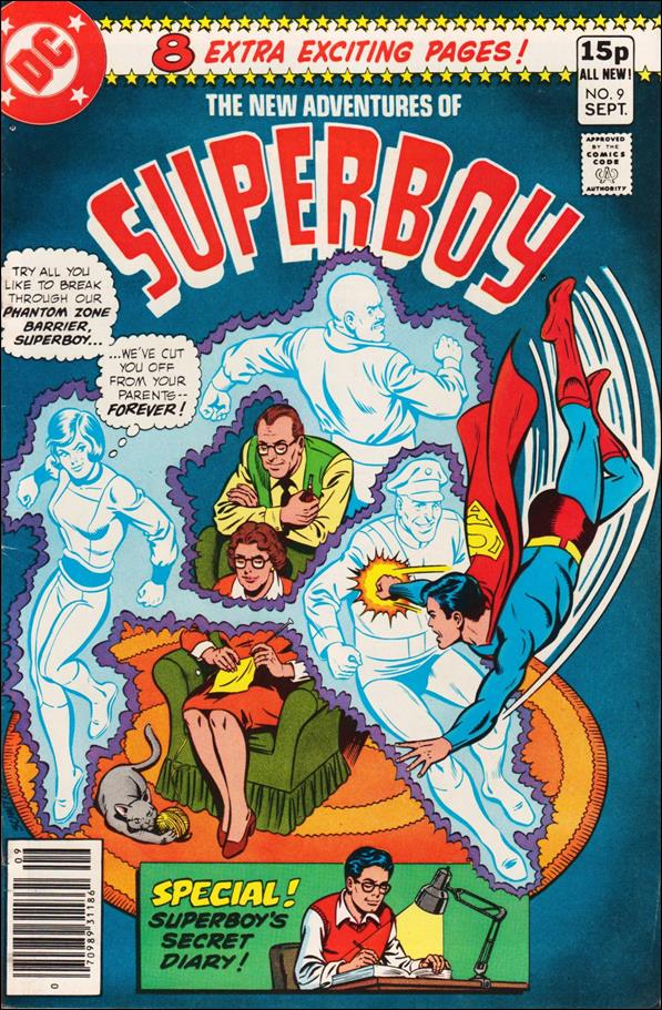 New Adventures of Superboy issue 9-B UK Price Cover