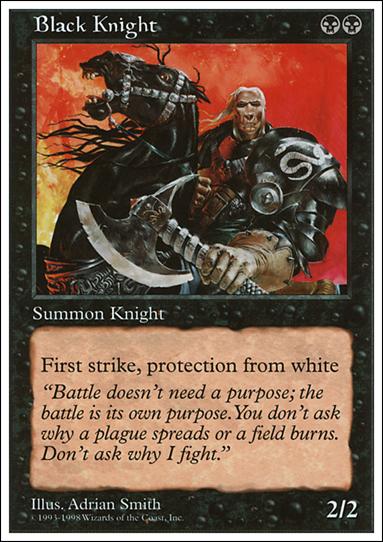 Magic the Gathering: Anthologies (Base Set) card 20 Black Knight