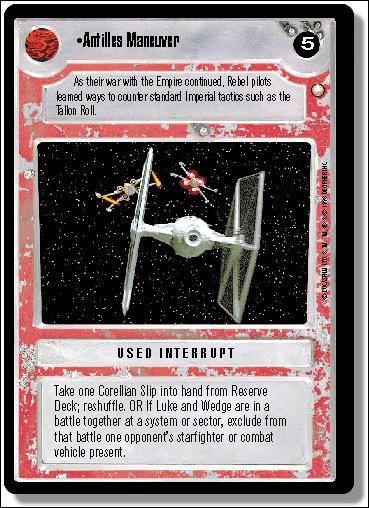 Star Wars: Special Edition Limited (Base Set) card 251 Antilles Maneuver