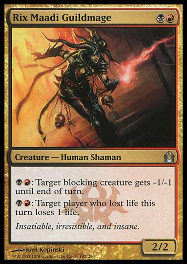 Magic the Gathering: Return to Ravnica (Base Set) card 192 Rix Maadi Guildmage