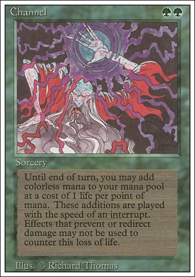 Magic the Gathering: Revised (Base Set) card 188 Channel
