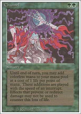 Magic the Gathering: Revised (Base Set) card 188 Channel