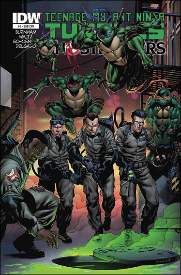 Teenage Mutant Ninja Turtles/Ghostbusters issue 4-B Robert Atkins Subscription Cover