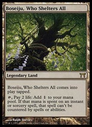 Magic the Gathering: Champions of Kamigawa (Base Set) card 273 Boseiju, Who Shelters All