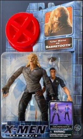 X-Men (Movie) figure 8 Sabretooth (Brown Hair, Guard w/Gun)
