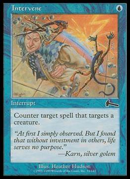 Magic the Gathering: Urza's Legacy (Base Set) card 33 Intervene