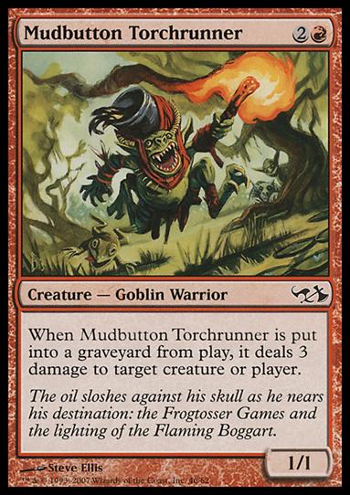Magic the Gathering: Duel Decks: Elves vs. Goblins (Base Set) card 46 Mudbutton Torchrunner