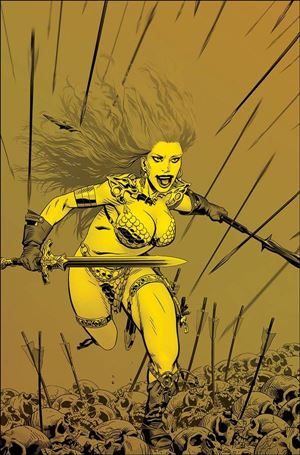 Red Sonja: Price of Blood issue 1-N Michael Golden 1:40 Virgin Gold Tint Cover