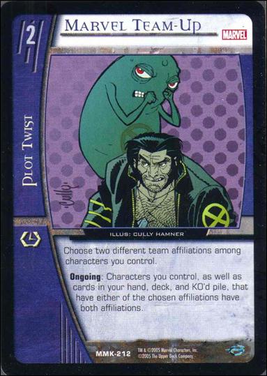 Marvel Knights: VS System (Base Set) card MMK-212 Marvel Team-Up