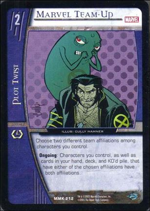 Marvel Knights: VS System (Base Set) card MMK-212 Marvel Team-Up