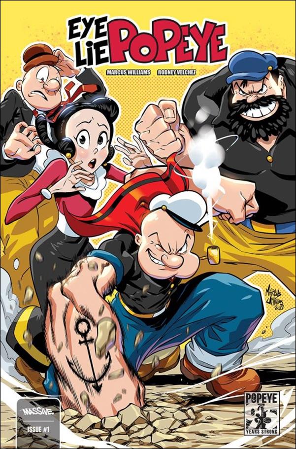 Eye Lie Popeye issue 1-G Marcus Williams Alternate Color Premiere Cover