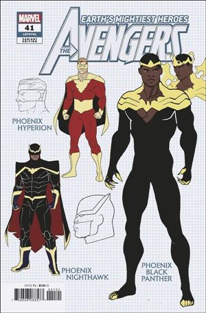 Avengers (2018/07) issue 41-D Javier Garron 1:10 Design Cover