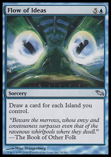 Magic the Gathering: Shadowmoor (Base Set) card 38 Flow of Ideas